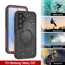Load image into Gallery viewer, Case impermeable Galaxy S25 [Serie Kickstud 2.0] Cubierta IP68 protectora con protector de pantalla y Kickstand [rosa]
