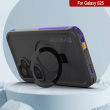 Load image into Gallery viewer, Case impermeable Galaxy S25 [Serie Kickstud 2.0] Cubierta IP68 protectora con protector de pantalla y Kickstand [Purple]
