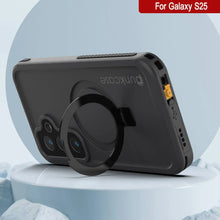 Load image into Gallery viewer, Case impermeable Galaxy S25 [Serie Kickstud 2.0] Cubierta IP68 protectora con protector de pantalla y Kickstand [negro]
