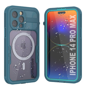 Funda impermeable para iPhone 14 Pro Max [Serie Alpine 2.0] [Ajuste fino] [Certificado IP68] [A prueba de golpes] [Azul].
