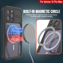 Cargar imagen en el visor de la galería, Funda resistente al agua para iPhone 14 Pro Max [Serie Alpine 2.0] [Ajuste Slim] [Certificación IP68] [Resistente a los golpes] [Negra]
