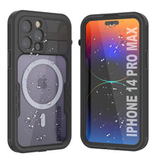 Cargar imagen en el visor de la galería, Funda resistente al agua para iPhone 14 Pro Max [Serie Alpine 2.0] [Ajuste Slim] [Certificación IP68] [Resistente a los golpes] [Negra]
