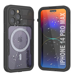 Funda resistente al agua para iPhone 14 Pro Max [Serie Alpine 2.0] [Ajuste Slim] [Certificación IP68] [Resistente a los golpes] [Negra]