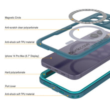 Cargar imagen en el visor de la galería, Funda impermeable para iPhone 14 Pro Max [Serie Alpine 2.0] [Ajuste fino] [Certificado IP68] [A prueba de golpes] [Azul].
