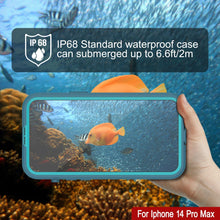 Cargar imagen en el visor de la galería, Funda impermeable para iPhone 14 Pro Max [Serie Alpine 2.0] [Ajuste fino] [Certificado IP68] [A prueba de golpes] [Azul].
