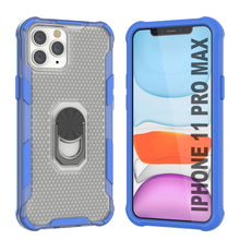 Load image into Gallery viewer, PunkCase para iPhone 11 Pro Max [Serie Magnetix 2.0] Funda Protectora Transparente de TPU con Soporte [Azul]
