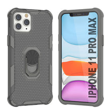 Load image into Gallery viewer, PunkCase para iPhone 11 Pro Max Funda [Serie Magnetix 2.0] Funda Transparente de TPU Protectora con Soporte [Gris]
