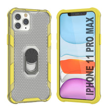 Load image into Gallery viewer, PunkCase para iPhone 11 Pro Max Funda [Serie Magnetix 2.0] Cubierta transparente protectora de TPU con soporte [Amarillo]
