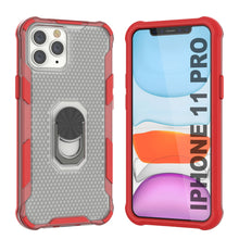 Load image into Gallery viewer, PunkCase para iPhone 11 Pro Funda [Serie Magnetix 2.0] Cubierta transparente de TPU protectora con soporte [Rojo]
