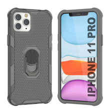 Load image into Gallery viewer, Funda PunkCase para iPhone 11 Pro [Serie Magnetix 2.0] Funda Transparente Protectora de TPU con Soporte [Gris]
