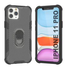 Load image into Gallery viewer, PunkCase para iPhone 11 Pro [Serie Magnetix 2.0] Estuche Transparente de TPU con Cobertura Protectora y Soporte para Apoyar [Negro]
