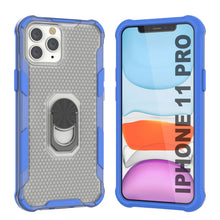 Load image into Gallery viewer, PunkCase para iPhone 11 Pro [Serie Magnetix 2.0] Funda transparente protectora de TPU con soporte para kickstand [azul]
