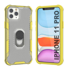 Load image into Gallery viewer, Funda PunkCase para iPhone 11 Pro [Serie Magnetix 2.0] Cubierta transparente protectora de TPU con soporte [Amarillo]
