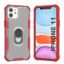 Load image into Gallery viewer, Funda PunkCase para iPhone 11 [Serie Magnetix 2.0] Cubierta transparente protectora de TPU con soporte [rojo]
