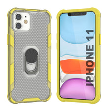 Cargar imagen en el visor de la galería, PunkCase para iPhone 11 [Serie Magnetix 2.0] Funda transparente de TPU protectora con soporte [Amarillo]
