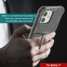 Load image into Gallery viewer, Funda PunkCase para iPhone 11 [Serie Magnetix 2.0] Funda clara de TPU protectora con soporte [Gris]
