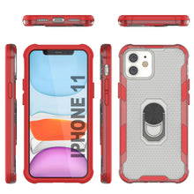 Load image into Gallery viewer, Funda PunkCase para iPhone 11 [Serie Magnetix 2.0] Cubierta transparente protectora de TPU con soporte [rojo]
