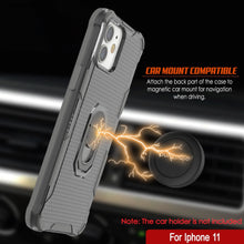 Load image into Gallery viewer, Funda PunkCase para iPhone 11 [Serie Magnetix 2.0] Funda clara de TPU protectora con soporte [Gris]
