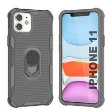 Load image into Gallery viewer, Funda PunkCase para iPhone 11 [Serie Magnetix 2.0] Funda clara de TPU protectora con soporte [Gris]
