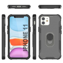 Load image into Gallery viewer, PunkCase para iPhone 11 Funda [Serie Magnetix 2.0] Cubierta Transparente de TPU Protectora con Soporte [Negro]
