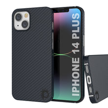 Cargar imagen en el visor de la galería, Funda de fibra de carbono Punkcase para iPhone 14 Plus [Serie AramidShield] Ultra delgada y ligera de Kevlar.
