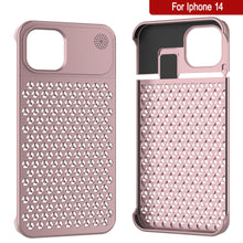 Load image into Gallery viewer, PunkCase para iPhone 14 Funda de Aleación de Aluminio [Serie Fortifier Extreme] Cubierta Ultra Resistente [Oro Rosa]
