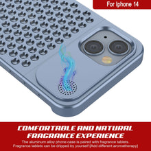 Cargar imagen en el visor de la galería, PunkCase para iPhone 14 Carcasa de aleación de aluminio [Serie Fortifier Extreme] Cubierta ultra resistente [Azul]
