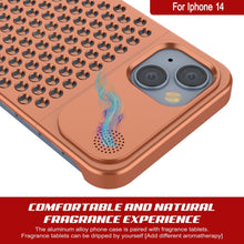Load image into Gallery viewer, PunkCase para iPhone 14 Funda de aleación de aluminio [Serie Fortifier Extreme] Cubierta ultra resistente [Naranja]
