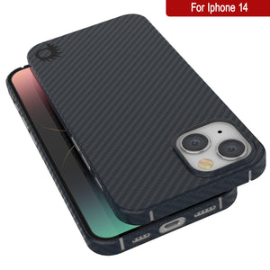 Funda de Carbono Punkcase para iPhone 14 [Serie AramidShield] Ultradelgada y Ligera de Kevlar.