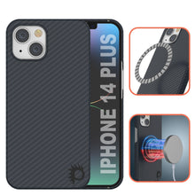 Load image into Gallery viewer, Funda de fibra de carbono Punkcase para iPhone 14 Plus [Serie Aramid MagShield] Ultra delgada.
