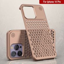 Load image into Gallery viewer, PunkCase para iPhone 14 Pro - Funda de aleación de aluminio [Serie Fortifier Extreme] - Cubierta ultra resistente [Bronce]
