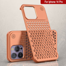 Load image into Gallery viewer, PunkCase para iPhone 14 Pro Funda de Aleación de Aluminio [Serie Fortifier Extreme] Cubierta Ultra Duradera [Naranja]
