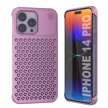 Load image into Gallery viewer, PunkCase para iPhone 14 Pro Funda de aleación de aluminio [Serie Fortifier Extreme] Cubierta ultra duradera [Rosa]
