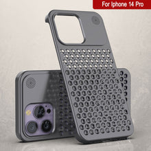 Load image into Gallery viewer, PunkCase para iPhone 14 Pro - Funda de aleación de aluminio [Serie Fortifier Extreme] Cubierta ultra resistente [Gris]
