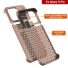 Load image into Gallery viewer, PunkCase para iPhone 14 Pro - Funda de aleación de aluminio [Serie Fortifier Extreme] - Cubierta ultra resistente [Bronce]
