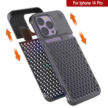 Load image into Gallery viewer, PunkCase para iPhone 14 Pro - Funda de aleación de aluminio [Serie Fortifier Extreme] Cubierta ultra resistente [Gris]
