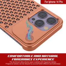 Load image into Gallery viewer, PunkCase para iPhone 14 Pro Funda de Aleación de Aluminio [Serie Fortifier Extreme] Cubierta Ultra Duradera [Naranja]
