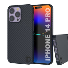 Cargar imagen en el visor de la galería, Funda de fibra de carbono Punkcase para iPhone 14 Pro [Serie AramidShield] ultra delgada y ligera de Kevlar.
