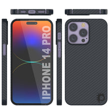 Cargar imagen en el visor de la galería, Funda de fibra de carbono Punkcase para iPhone 14 Pro [Serie AramidShield] ultra delgada y ligera de Kevlar.

