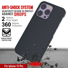 Cargar imagen en el visor de la galería, Carcasa de fibra de carbono Punkcase para iPhone 14 Pro [Serie Aramid MagShield] Ultra delgada.
