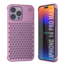 Cargar imagen en el visor de la galería, PunkCase para iPhone 14 Pro Max Funda de aleación de aluminio [Serie Fortifier Extreme] Cubierta ultra resistente [Rosa]
