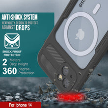Cargar imagen en el visor de la galería, Funda impermeable para iPhone 14 [Serie Alpine 2.0] [Ajuste delgado] [Certificación IP68] [Resistente a los golpes] [Negro]
