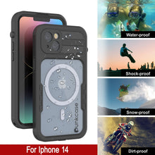 Cargar imagen en el visor de la galería, Funda impermeable para iPhone 14 [Serie Alpine 2.0] [Ajuste delgado] [Certificación IP68] [Resistente a los golpes] [Negro]
