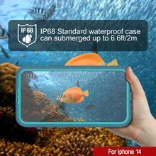 Cargar imagen en el visor de la galería, Funda impermeable para iPhone 14 [Serie Alpine 2.0] [Ajuste delgado] [Certificación IP68] [A prueba de golpes] [Azul]
