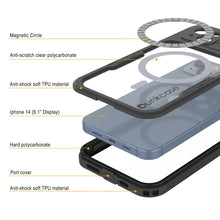 Cargar imagen en el visor de la galería, Funda impermeable para iPhone 14 [Serie Alpine 2.0] [Ajuste delgado] [Certificación IP68] [Resistente a los golpes] [Negro]
