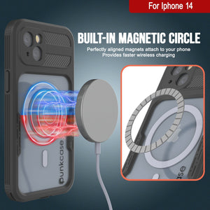 Funda impermeable para iPhone 14 [Serie Alpine 2.0] [Ajuste delgado] [Certificación IP68] [Resistente a los golpes] [Negro]