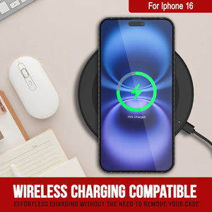 Funda Punkcase de fibra de carbono para iPhone 16 [Serie AramidShield], ultradelgada y ligera, de Kevlar [Oro]