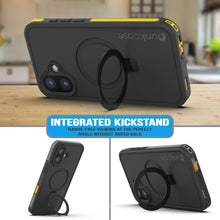 Load image into Gallery viewer, Funda impermeable para iPhone 16 Plus [Serie Kickstud 2.0] Cubierta protectora IP68 con protector de pantalla y soporte (amarillo)
