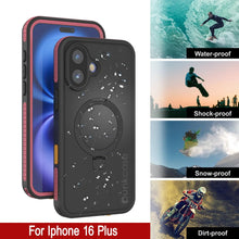 Load image into Gallery viewer, Funda impermeable para iPhone 16 Plus [Serie Kickstud 2.0] Cubierta protectora IP68 con protector de pantalla y soporte [rosa]
