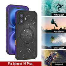 Load image into Gallery viewer, Funda impermeable para iPhone 16 Plus [Serie Kickstud 2.0] Cubierta protectora IP68 con protector de pantalla y soporte [púrpura]
